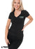 T-shirt coton col V Noir - Guess Femme