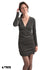 Robe courte pailletée noir de face - Molly bracken