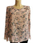 Blouse imprimée fleurie rose