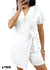 Combinaison short drapée blanc