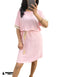 Robe à franges rose