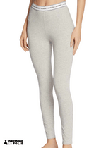 Legging bande logo Gris - Guess jeans de face