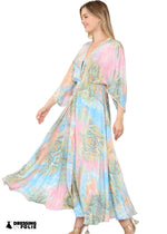 Robe longue bohème tropical - Vignette | Dressing en folie