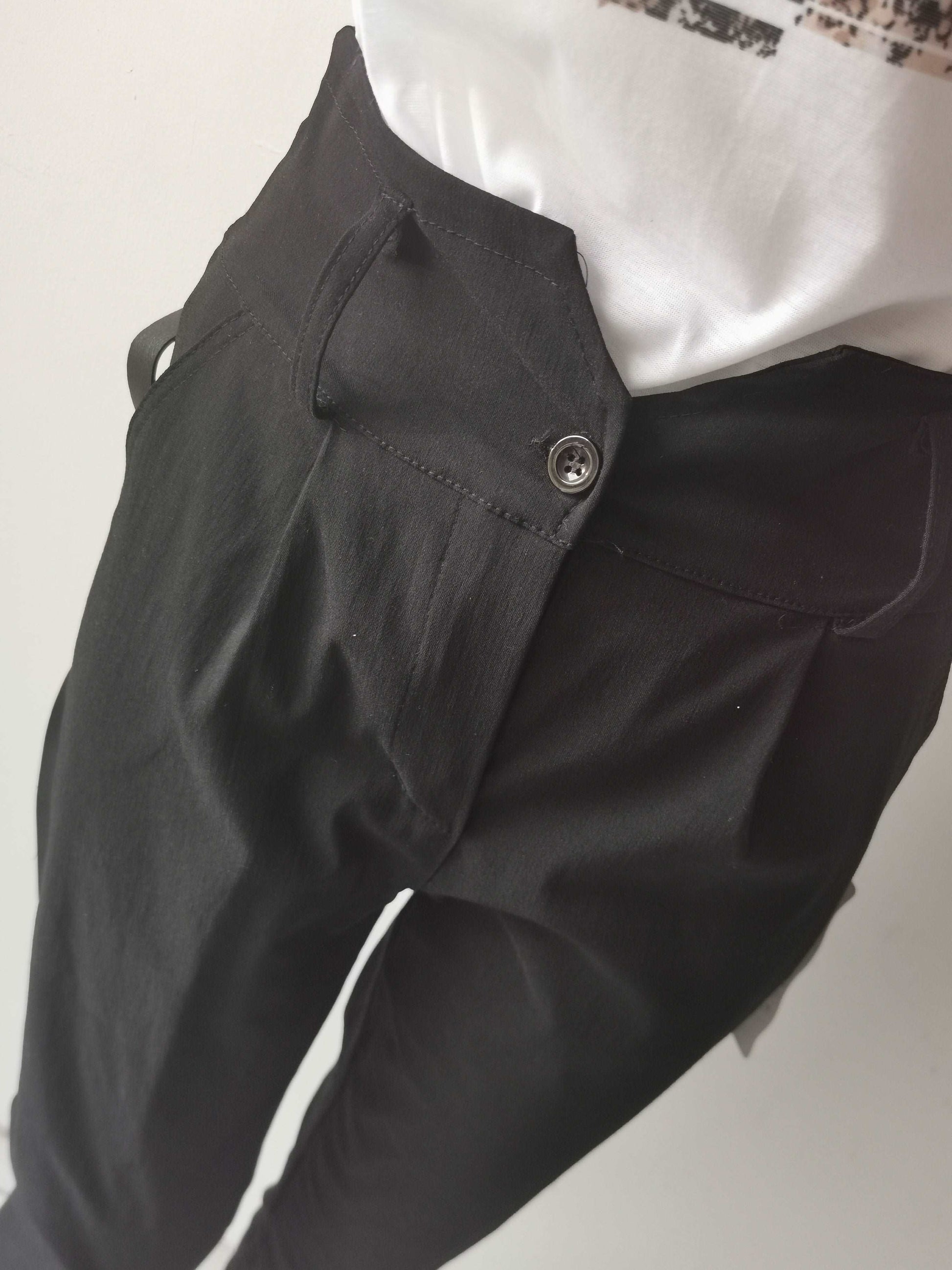 Pantalon unie toile noir